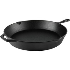 15" Pre-Seasoned Cast Iron Skillet W/ Handle