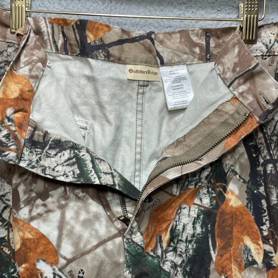 OUTFITTERS RIDGE Mens Cargo Hunting Pants XL 40 42 Fusion 3D Camo Cotton - Image 3 of 4
