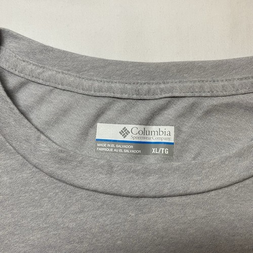 Columbia Men's Thistletown Hills Long Sleeve T-shirt Size XL Burgundy Gray Used - Picture 10 of 11