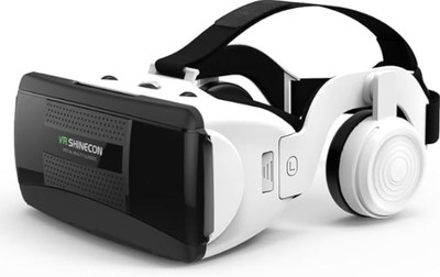 VR SHINECON 3D Brille mit Kopfhörer für Smartphone Virtual Reality SC G06EB