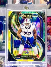 2024 Panini Dion Dawkins - Green Holo Shock Prizm - Buffalo Bills