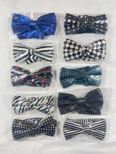 Lots 10 Classic Solid Satin Mens Adjustable Tuxedo Bowtie Wedding Party Bow Tie