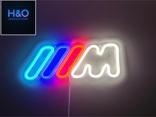 BMW M Logo LED Wand Dekoration Neon Beleuchtung Schild Garage Auto Geschenk