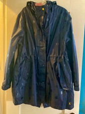 Joules Right as Rain Women's US 14 Waterproof Rain Shell Navy Blue