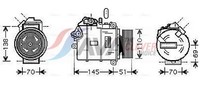 AVA Clever Choice Kompressor Klimaanlage BWAK320 12V FüR BMW 3Er E92 E90 Touring