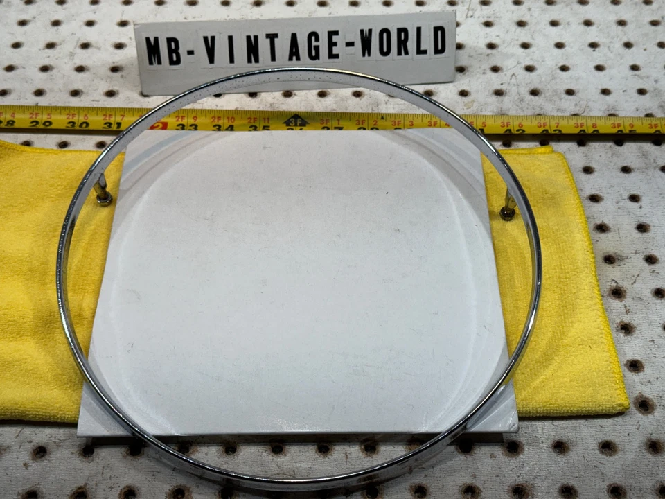 OEM Mercedes 59-65 W120 W121 Pontón W110 Volante Círculo Cuerno Metal 1 Anillo Foto 3 de 4