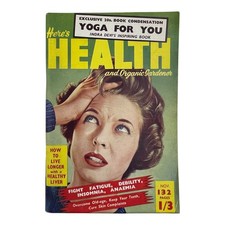 Vintage 1950s Here's Health Magazine Nov Issue - Yoga Organic Gardener
