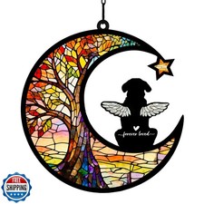 HubbgDesign Personalized Loss of Dog Sympathy Gift, Custom Dog Memorial Sunca...