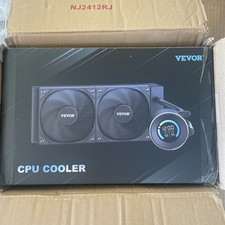 VEVOR CPU Liquid Cooler, AIO CPU Water Cooler - 120mm PWN Fans, Pump