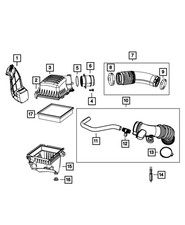 Genuine Mopar Ambient Air Duct 68105545AA