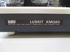 LUXMAN LUX KIT KMQ60 Vacuum Tube Power Amplifier Tested w/ Manual No Bonnet