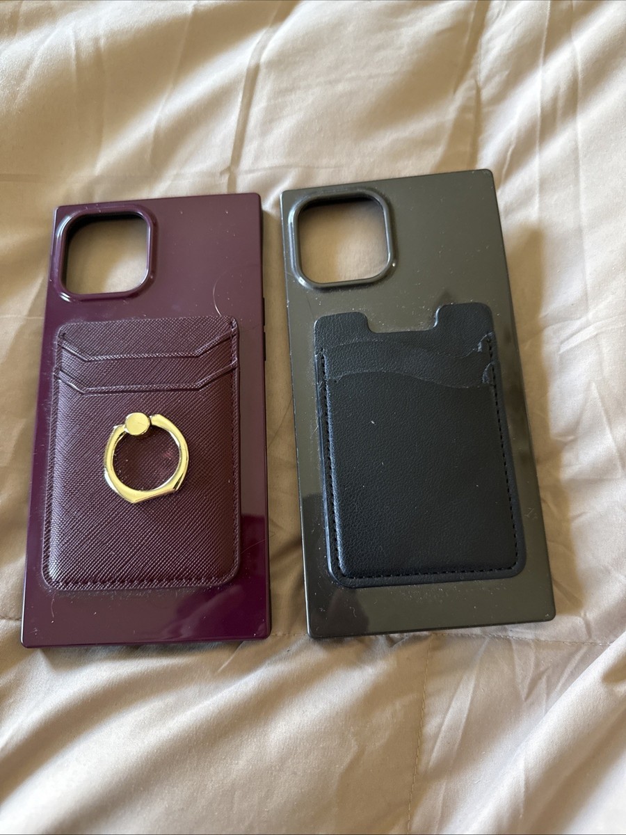 Flaunt Square Case Lot Of 2 iPhone 12 Pro Max flaunt Cases Burgundy Black |  eBay