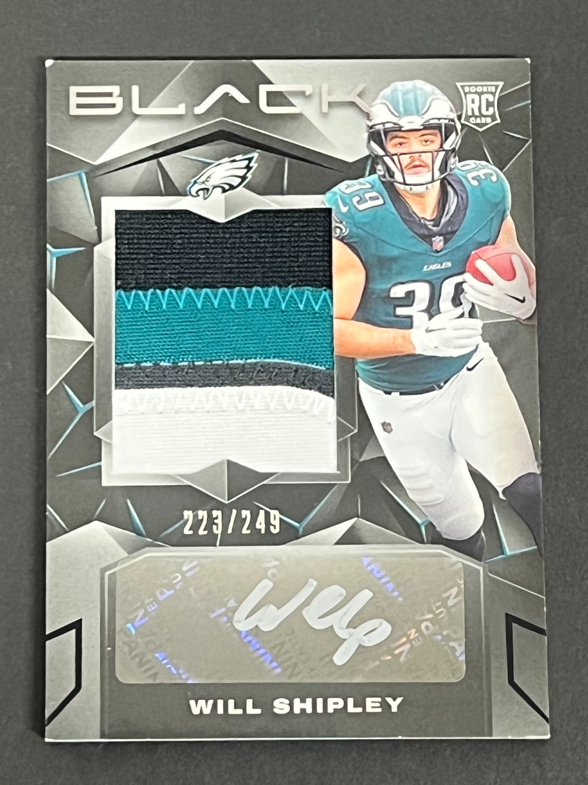 Will Shipley Panini Black #227 Autograph Patch