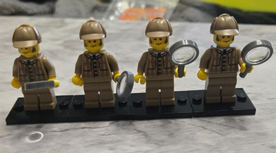 Lego 5 x Detective Series 5 Minifigure  Complete Magnifying Glass col05-11