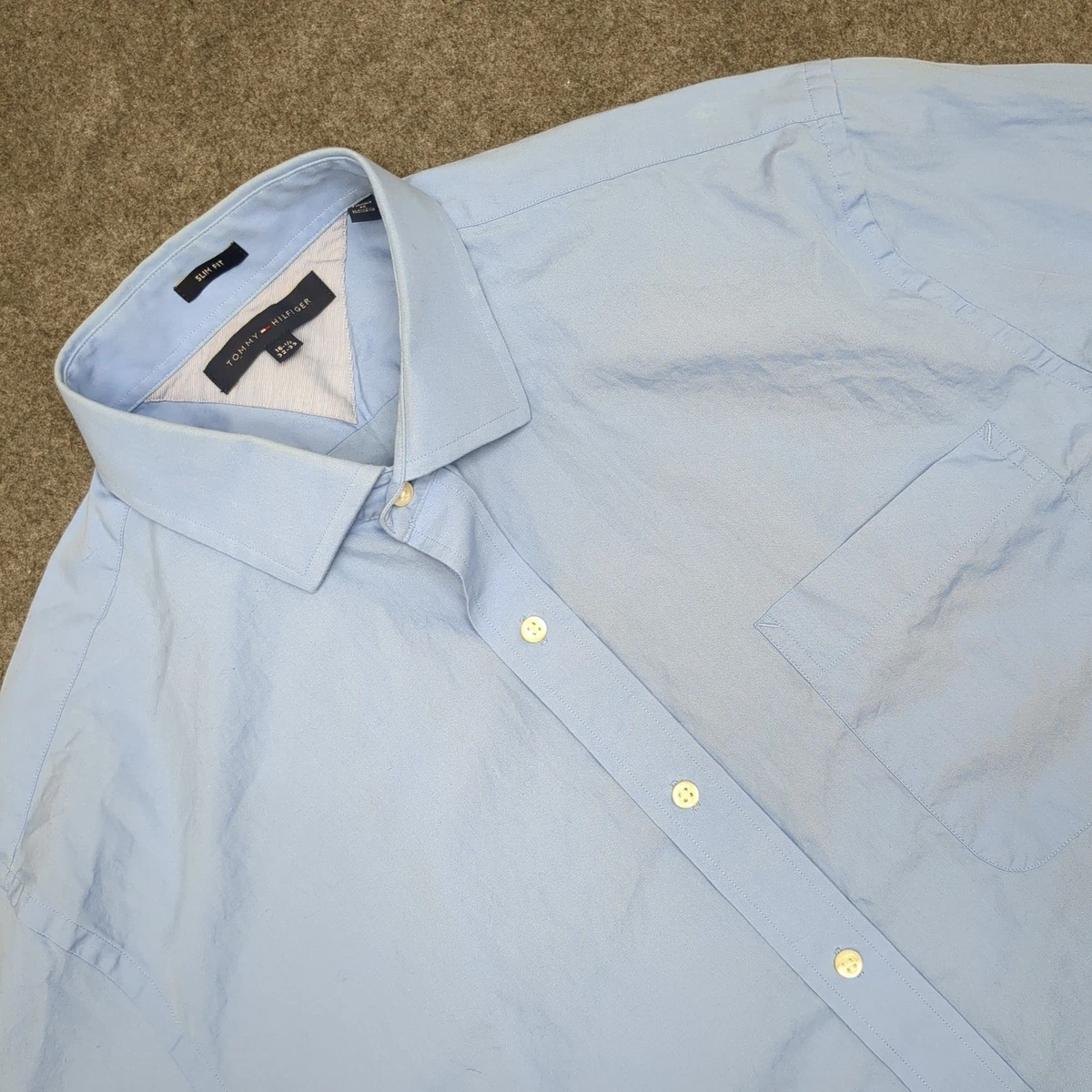 Short Sleeve Button-Down Slim Solid Dress Shirts for Men for sale | eBay