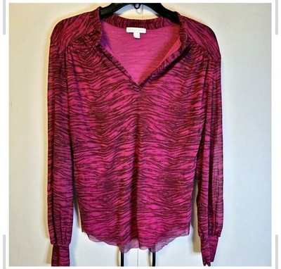 Y2k New York & Company Long Sleeved Fitted Top 