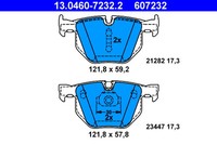 ATE 13.0460-7232.2 Bremsbelagsatz, Scheibenbremse FüR BMW