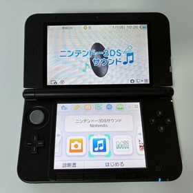 Nintendo 3DS XL LL Black NTSC-J Japanese Edition From Japan [Excellent]