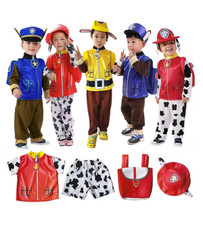 Kids Dog Patrol Costume Uniform Set Halloween Cosplay