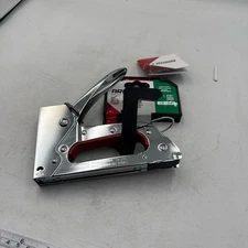 Arrow Junior Hand Staple Gun Light Duty Silver Red JT27 Bottom Load Magazine Han