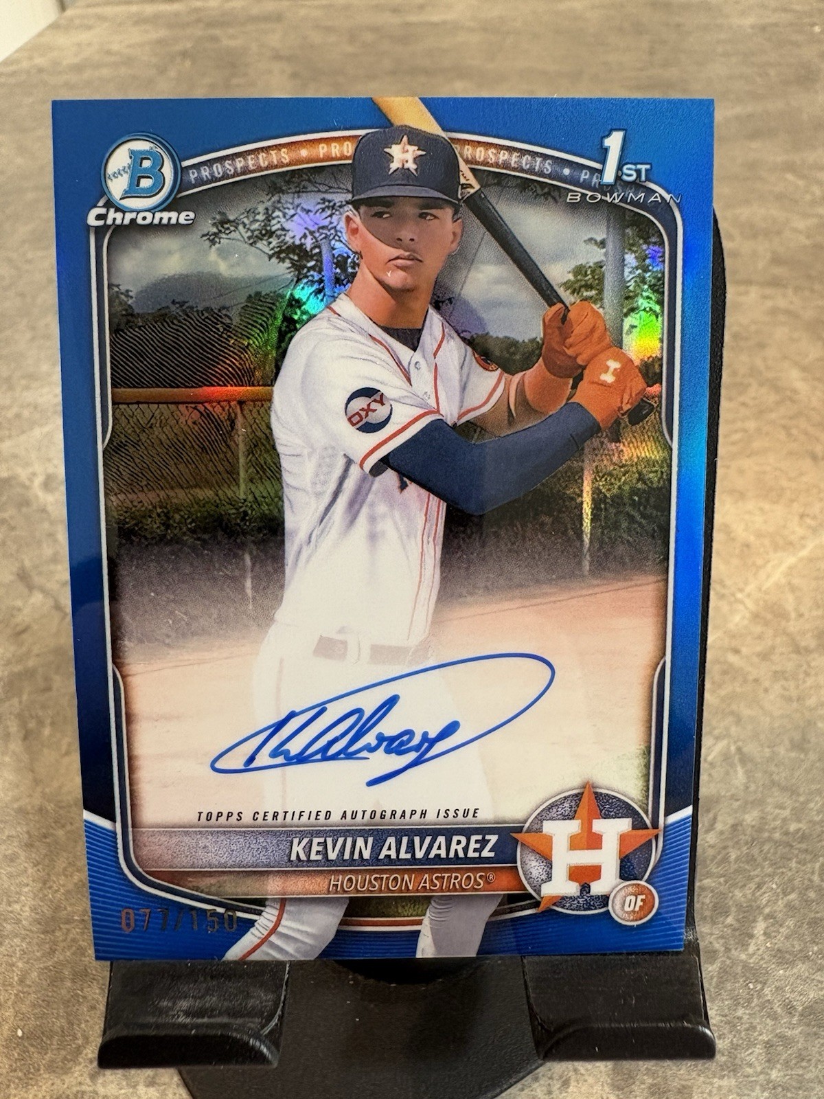 2025 Bowman Chrome Kevin Alvarez 1st Bowman On Card  Auto Blue Refractor /150 🔥