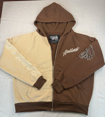 Dodge X Reason Hoodie Size M Full Zip Limited Edition Hellcat Raise Hell Brown
