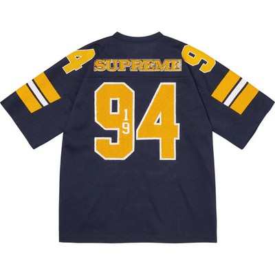 Supreme Sequin Football Jersey Navy | eBay