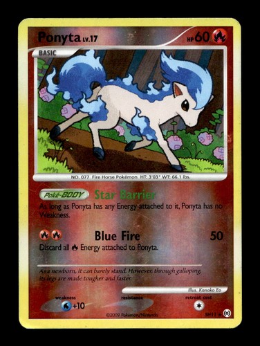 Ponyta (Shiny) SH11 Secret Rare Arceus Pokemon Reverse Holo Moderately Played