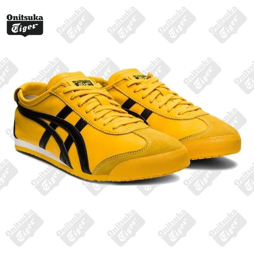 NEW Onitsuka Tiger MEXICO 66 Yellow/black Unisex Shoes Retro Runner 1183C102-751 - Picture 2 of 14