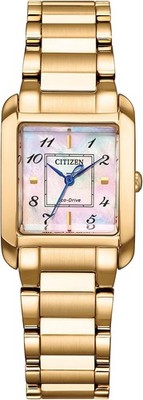 CITIZEN CITIZEN L EW5603-89Y Quartz Analog Women White-Dial Gold-Band Wri[HLKTT]