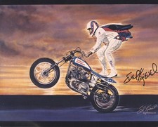 Evel Knievel ~ Signed Autographed Vintage Photograph ~ PSA DNA