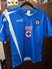 VTG Mexico Deportivo Cruz Azul Soccer Jersey Blue Coca-Cola