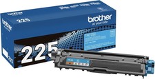 Brother Genuine High Yield Toner Cartridge TN225C Cyan OPEN BOX  SEALED BAGS 