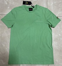 Lyle & Scott SMALL Embroidered Logo T Shirt Men?s Lawn Green SS TS2007V