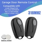 2PCS Remote for Linear Megacode MCT-3/ACT-31B/LD033/DNT00089 318MHz Garage Door