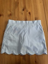 Girls Vineyard Vines Blue Seersucker Scalloped Skort M 10-12 Blue