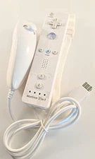 Nintendo Wiimote Replacement Motion Plus Controller And Nunchuck In White Wii