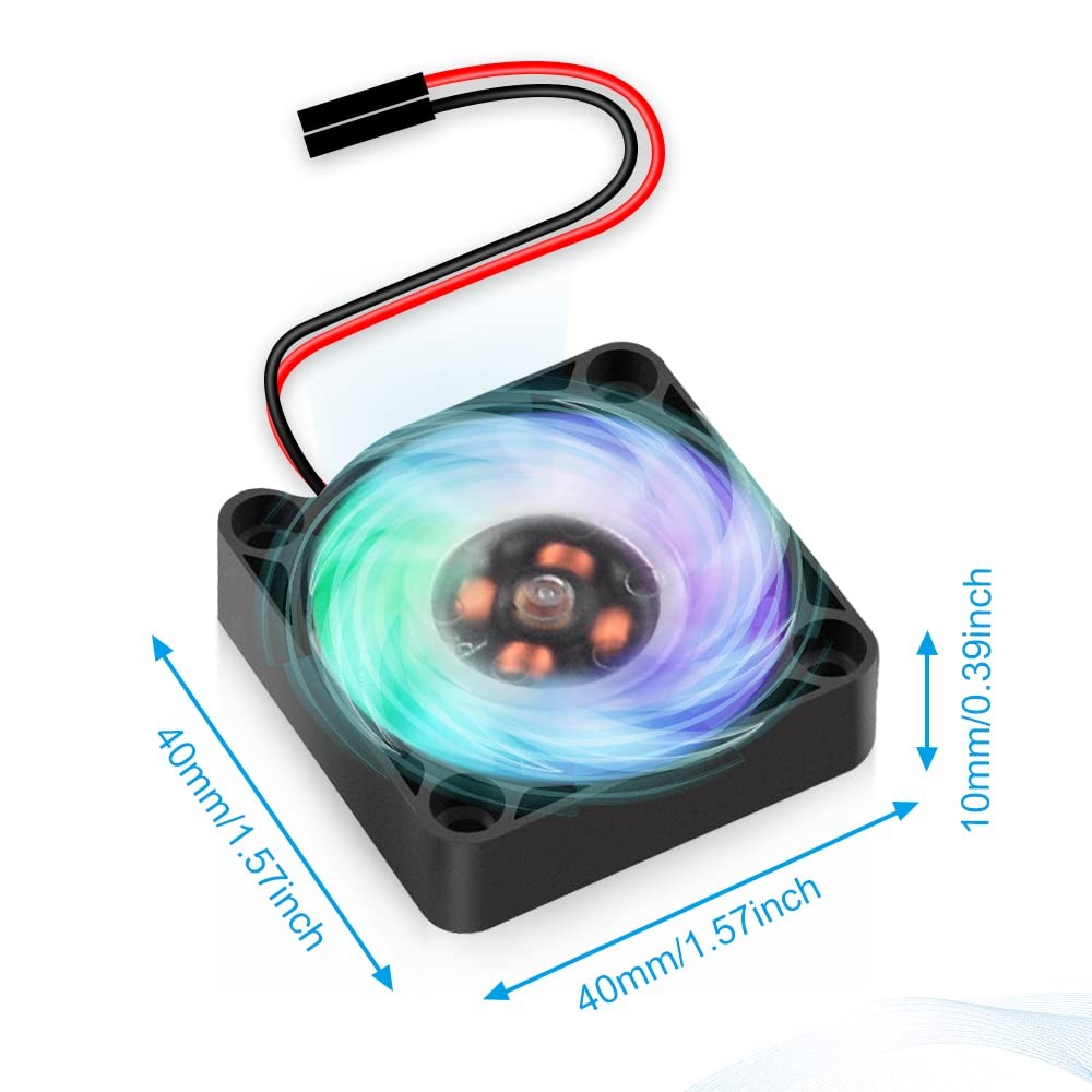 GeeekPi Heatsink Fan Kit for Raspberry Pi, Cooler Set with PWM... 