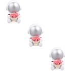 3 stücke dekorative kuchen adorable astronaut auto schmückung harz