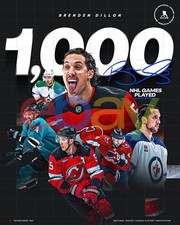 Brenden Dillon 1000 Games Played New Jersey Devils 8x10 NHL Hockey Photo