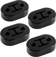 Rubber Exhaust Hanger, Muffler Exhaust System, Heavy Insulator 4PCS-Black