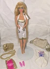 Mattel Vintage 1992 Hollywood Hair Barbie Doll With Outfit Earrings And Ring