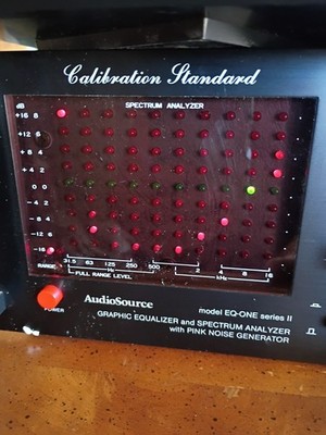 AudioSource EQ-ONE Series II Graphic Equalizer Spectral Analyzer W/ Pink Noise 