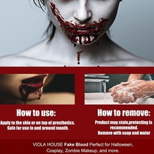 1Pc Halloween Cut Flesh Wound Effects Fake Blood Stage Blood Makeup 50g
