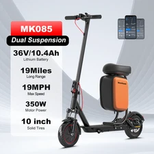 LOT of Comfort on the Go: Foldable Adult  Scooter with Dual Shocks & Travel App