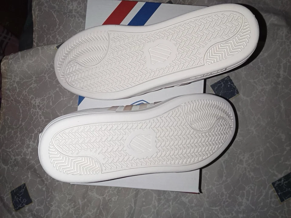 Mujer K Swiss Rosa Y Blanco Corte Tiebreak II Talla 8 Foto 3 de 4