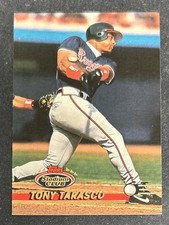1993 Topps Stadium Club Tony Tarasco Baseball Rookie Card (RC) #696 Braves OF VG. rookie card picture