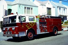 SFFD SAN FRANCISCO Fire Apparatus SLIDE: E-40 1973 WARD LAFRANCE