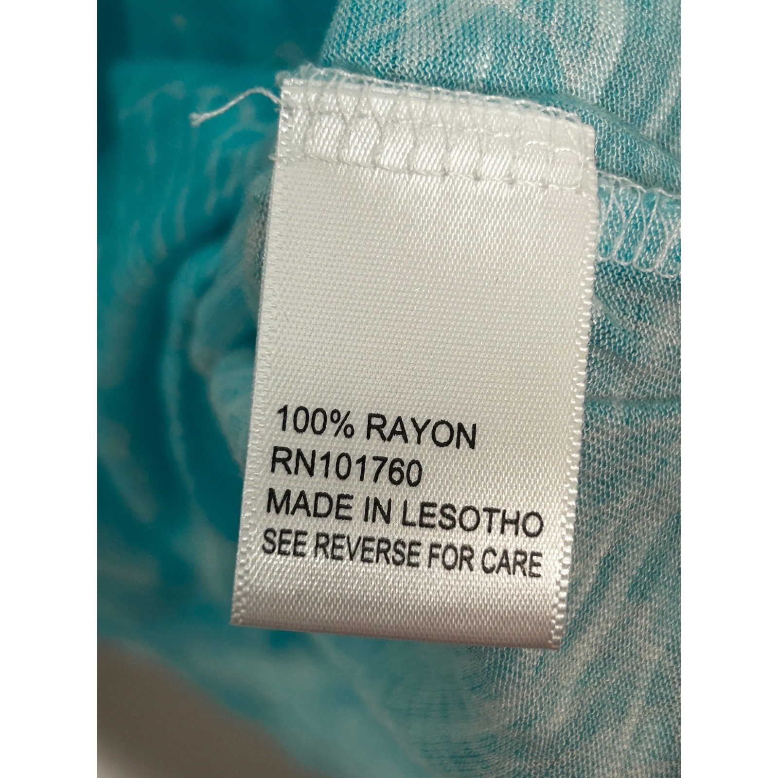 Casey Key Light Blue Seashell Pattern Blouse 3/4 … - image 5