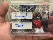 Leaf 2023 Exotic Andruw Jones Druw Jones DS-2 Dual Autograph 1/1 Baseball